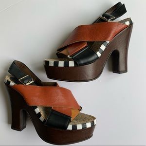 Marni Leather Platform Heels
